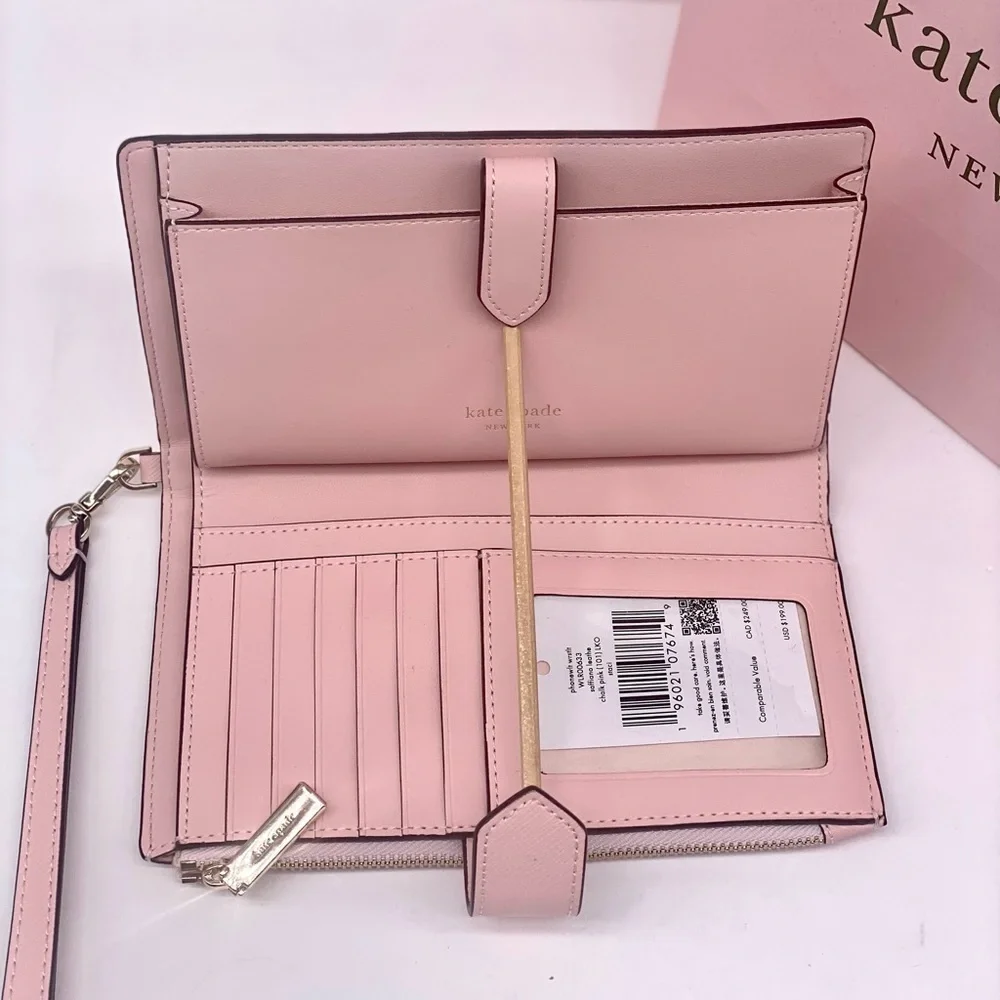 Kate Spade Staci Phone Wallet Wristlet Pink